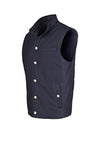 Padded wool-cotton vest