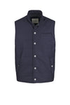 Padded wool-cotton vest