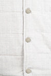 Padded wool-cotton vest