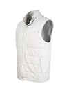 Padded wool-cotton vest