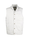 Padded wool-cotton vest