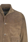 Suede bomber jacket