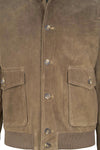 Suede bomber jacket