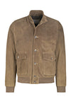 Suede bomber jacket