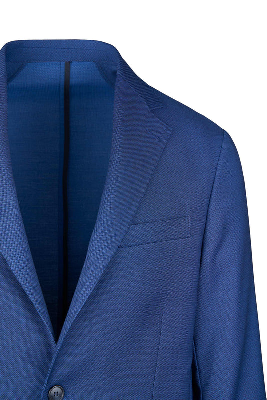 Unlined Deconstructed  Micro Weave Fancy Blazer