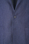 Unlined Linen & Silk blend Herringbone Blazer