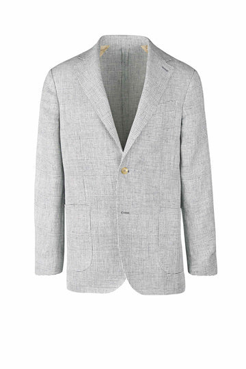 Pure Linen Prince-of-Wales Blazer