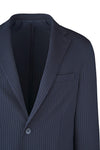 Single-Breasted Stretch Seersucker Blazer