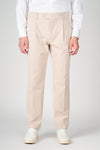 ZMART Single-Pleated Jersey Twill Trousers