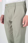 ZMART Single-Pleated Jersey Twill Trousers