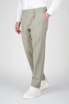 ZMART Single-Pleated Jersey Twill Trousers