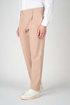 ZMART Single-Pleated Jersey Twill Trousers