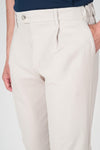 ZMART Single-Pleated Jersey Twill Trousers