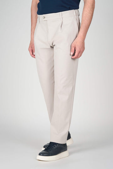 ZMART Single-Pleated Jersey Twill Trousers