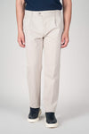 ZMART Single-Pleated Jersey Twill Trousers
