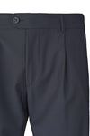 Bi-Stretch Wool Pleated Trousers