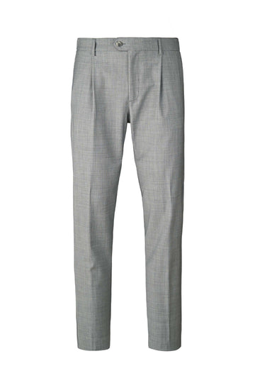 Bi-Stretch Wool Pleated Trousers