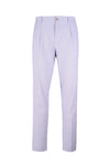 Seersucker Pleated Trousers