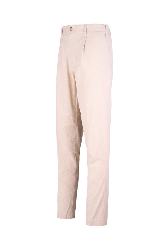 Seersucker Pleated Trousers