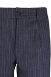 ZMART Pinstripe jersey trousers with pleats