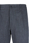 ZMART Pinstripe jersey trousers with pleats