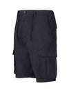 Linen-Cotton Cargo Shorts with Drawstring