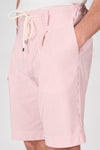 Seersucker Bermuda Shorts with Drawstring