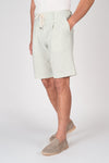 Seersucker Bermuda Shorts with Drawstring