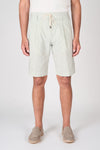 Seersucker Bermuda Shorts with Drawstring