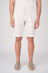 Seersucker Bermuda Shorts with Drawstring