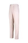 Pleated Linen and Cotton Twill Trousers