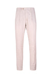 Pleated Linen and Cotton Twill Trousers
