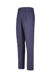 Pleated Linen and Cotton Twill Trousers