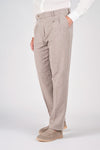 Herringbone Linen and Cotton Trousers
