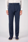 Herringbone Linen and Cotton Trousers
