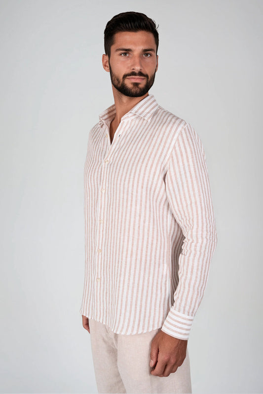 Striped Pure Linen Shirt