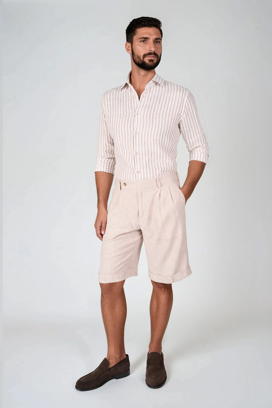 Striped Pure Linen Shirt