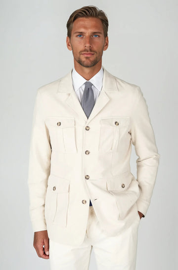 Linen & Cotton Field Jacket