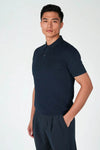 Worked Knit Polo Shirt