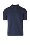 Worked Knit Polo Shirt