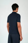 Worked Knit Polo Shirt