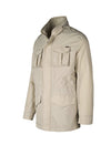 Unlined Field Jacket with concealed Hood