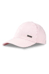 Striped stretch cotton baseball cap