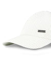Striped stretch cotton baseball cap