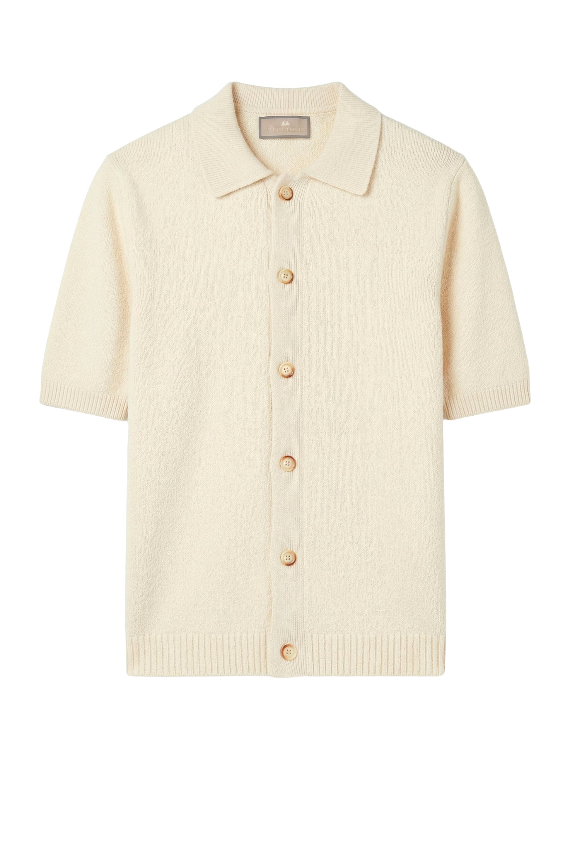 Bouclé cotton knit shirt - MONTEZEMOLO