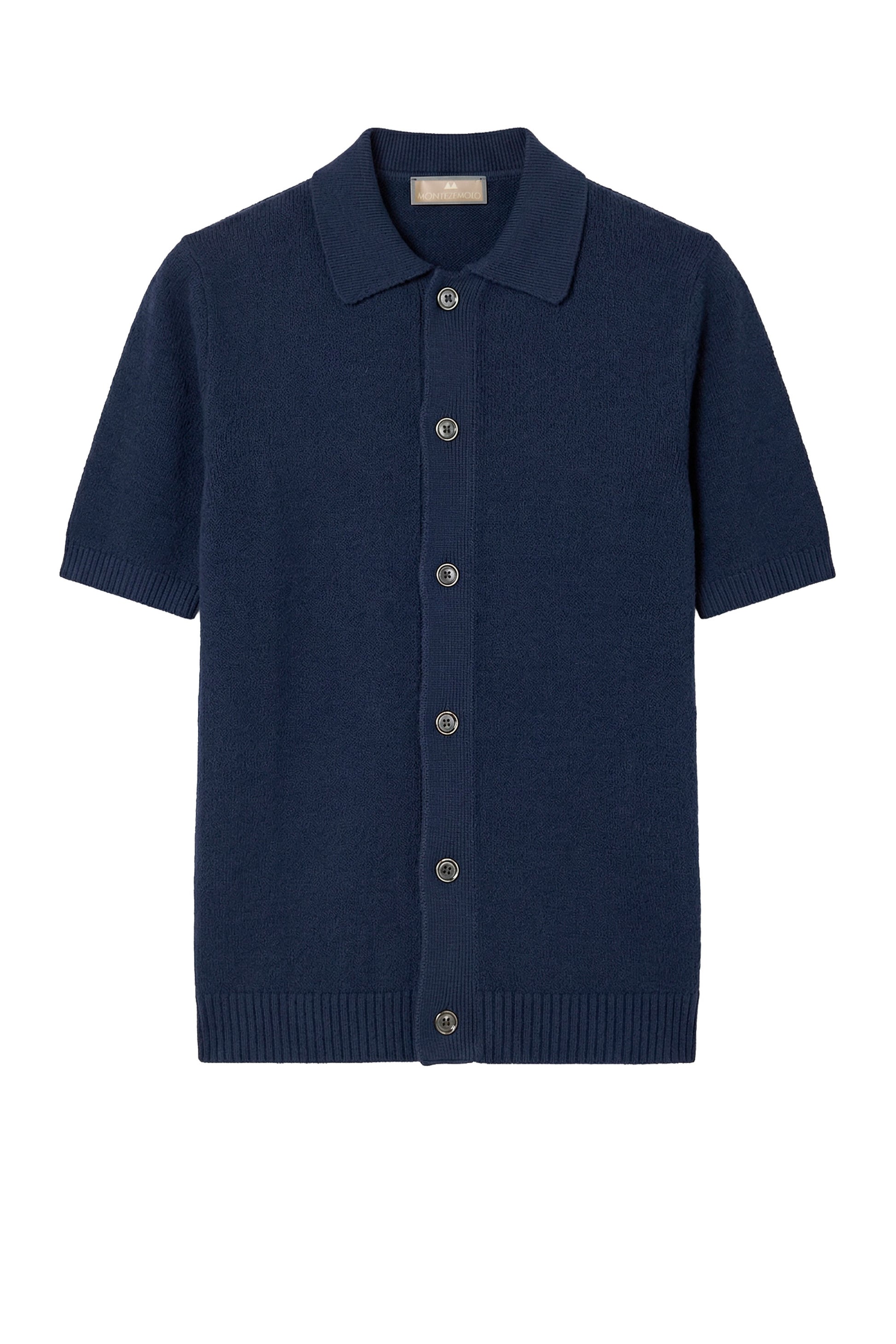 Bouclé cotton knit shirt - MONTEZEMOLO