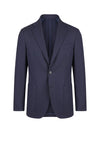 Unlined Stretch Wool Single-Breasted Jacket