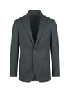 Unlined Stretch Wool Single-Breasted Jacket