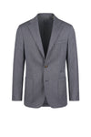 Unlined Stretch Wool Single-Breasted Jacket