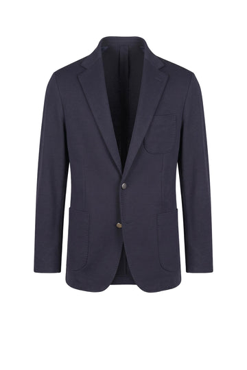 Unlined Pure Virgin Wool Single-Breasted Jacket
